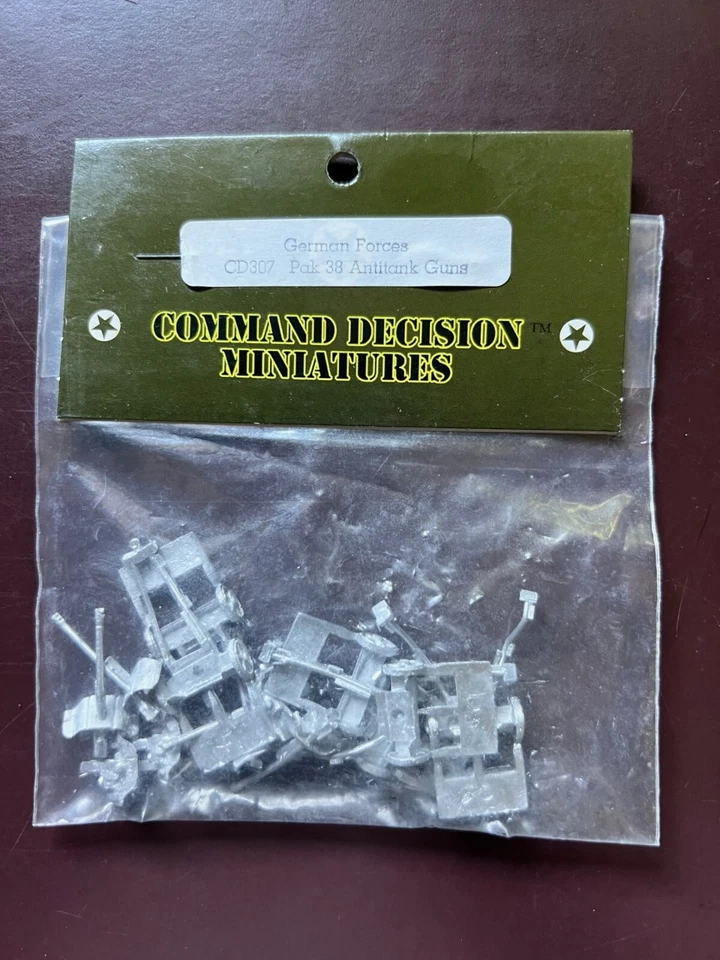 German Forces Pak 38 Antitank Guns CDG307 15mm Command Decision sealed pack - Image 1 of 1