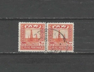 IRAK , 1941/42 , ÖLQUELLEN , PAAR 200f BRIEFMARKEN , PERF , GEBRAUCHT - Bild 1 von 1