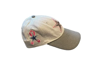 Dallas Cowboys Hat Cap Fitted Adult Large Gray Pink Crucial Catch Football Mens - Picture 1 of 6