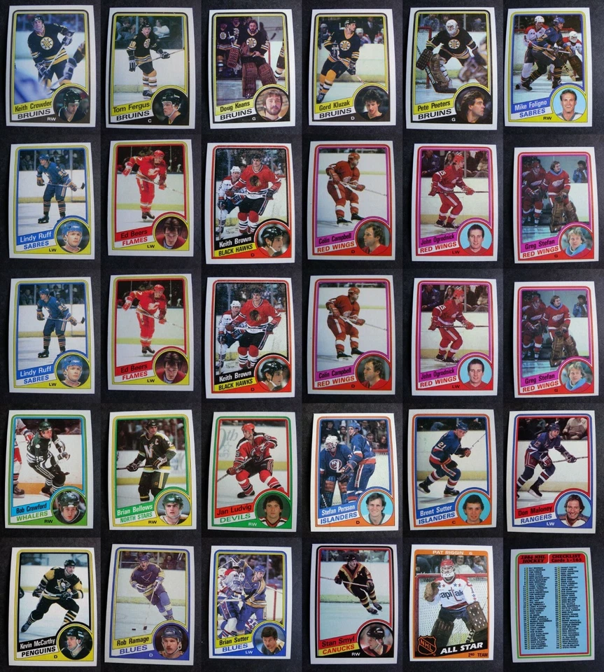 1984-85 Topps Hockey Cards Complete Your Set U You Pick List 1-165 - Image 1 of 1