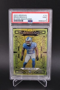 2023 Obsidian /10 Brian Branch Electric Etch Asia Gold Flood RC #131 PSA 9 - Bild 1 von 2