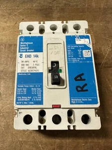 Westing House Series C Industrial Circuit Breaker #EHD3050L - Picture 1 of 4