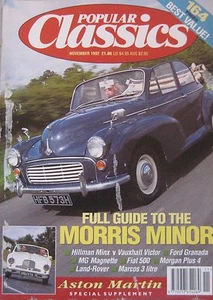 Popular Classics 11/1992 featuring Aston Martin, BMW, MG, Marcos, Morris, Ford - Picture 1 of 2