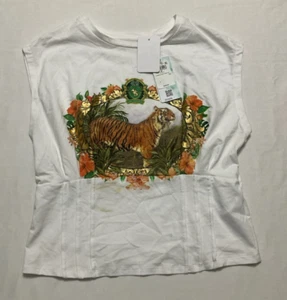 Camiseta Guess blanca sin mangas M nueva con etiquetas - Imagen 1 de 6