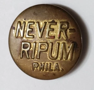 Bb NUNCA- RIPUM PHILA. Botón antiguo de caña oscilante mediano 13/16" - Imagen 1 de 2