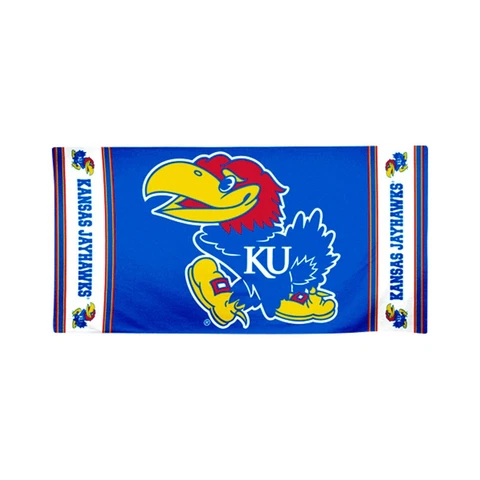 WinCraft NCAA Kansas Jayhawks 30x60 Beach Towel, Team Colors, One Size Cover