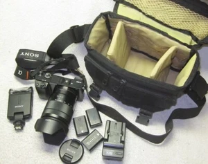 LOW Shut.# SONY ALPHA a6000 Digital MIRRORLESS 24MP Camera.Zeiss 16-70mm, EXTRAS - Picture 1 of 24