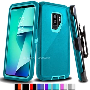 For Samsung Galaxy S9 S9 Plus Shockproof Heavy Duty Rugged Case Cover Belt Clip - Picture 1 of 13