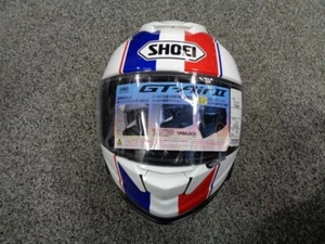 SHOEI GT-AIR2 PANORAMA Full Face Helmet TC-10 RED x BLUE Men's Size XL Used - Picture 1 of 8