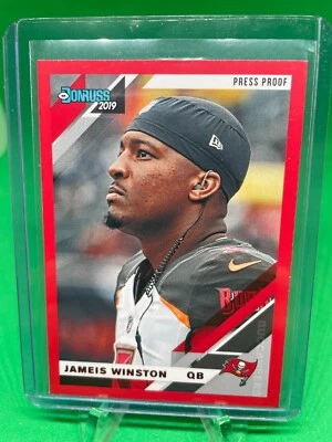 2019 Donruss Variations Press Proof Red #235 Jameis Winston Tampa Bay Buccaneers - Image 1 of 2