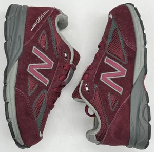 New Balance 990v4 Toddler Burgundy KJ990BYI Size 9 M NWOB 990 Suede Running - Picture 1 of 12