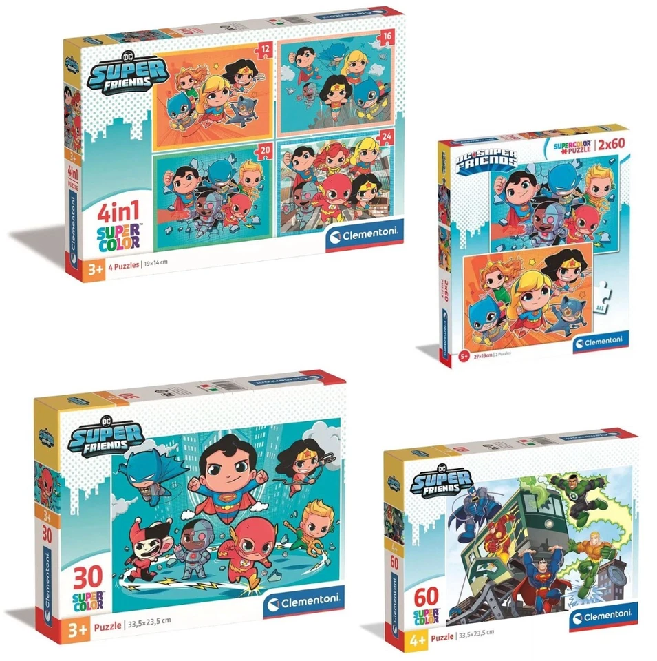 Clementoni Dc Super Heroes Color Puzzle From 3/4/5J. Children's Jigsaw - Image 1 of 1