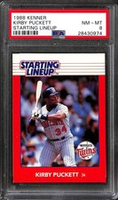 1988 KENNER STARTING LINEUP CARDS  KIRBY PUCKETT PSA 8 28430974