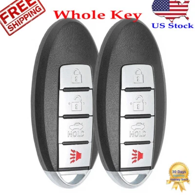 2 para Nissan Altima Máxima 2008 2009 2010 2011 2012 llavero de arranque remoto sin llave Foto 1 de 4