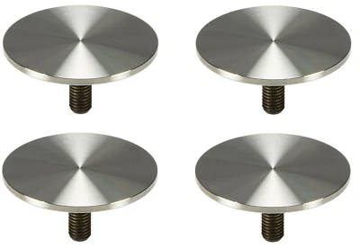 4x Glasplattenadapter Tischbein Befestigung Glasplatte Glastisch Tischfuß Ø 60 - Bild 1 von 4