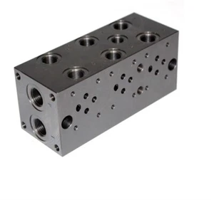 Colector de acero Flowfit cetop 3, 3 estaciones con cavidad de válvula de alivio - Imagen 1 de 1
