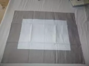 Charter Club Design Damascato Colorblock Standard Sham, Bianco/Salvia - Foto 1 di 6