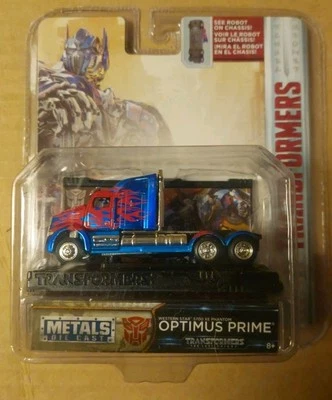 2017 JADA TOYS TRANSFORMERS HOLLYWOOD RIDES OPTIMIUS PRIME WESTERN STAR 5700 XE - Image 1 of 4