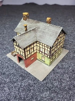 Pola N Scale 1:160 Half Timber Old German Town Home  Fully Assembled Weathered  - Image 1 of 4