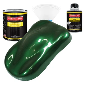 Restoration Shop British Racing Green Met. Acrylic Enamel Quart Kit Auto Paint - Picture 1 of 5