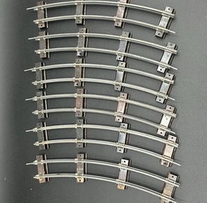 Lot Of 6 Pre-war Vintage American Flyer Gilbert S Curved Track Pieces Metal Nice - Picture 1 of 2