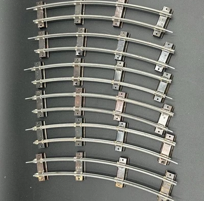 Lot Of 6 Pre-war Vintage American Flyer Gilbert S Curved Track Pieces Metal Nice - Image 1 of 2