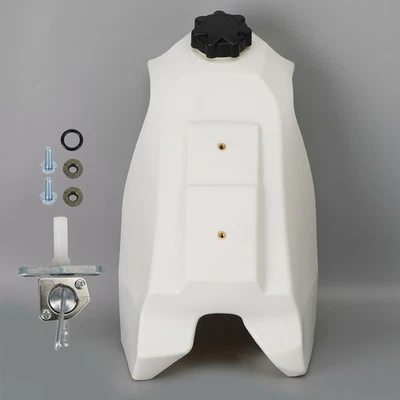 NEW Plastic Fuel Gas Tank White For Honda CR500 CR 500 R CR500R 1989 - 2001 - Image 1 of 4