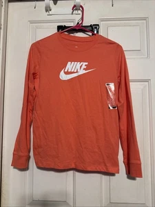 Nike Niñas Manga Larga La Camiseta Nike Talla Grande Color Es Salmón - Imagen 1 de 4