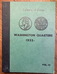 1932-1966 WASHINGTON QUARTERS, Library of Coins Album, Complete, Circulated - Picture 1 of 16