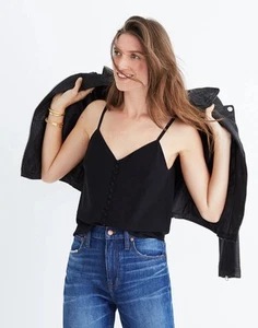 Women’s Madewell Silk Button-Down Cami Size 2 - Picture 1 of 5