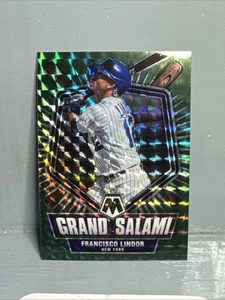 2022 Panini Mosaic - Grand Salame Francisco Lindor #GS-5 Green Mosaic Prizm - Foto 1 di 2