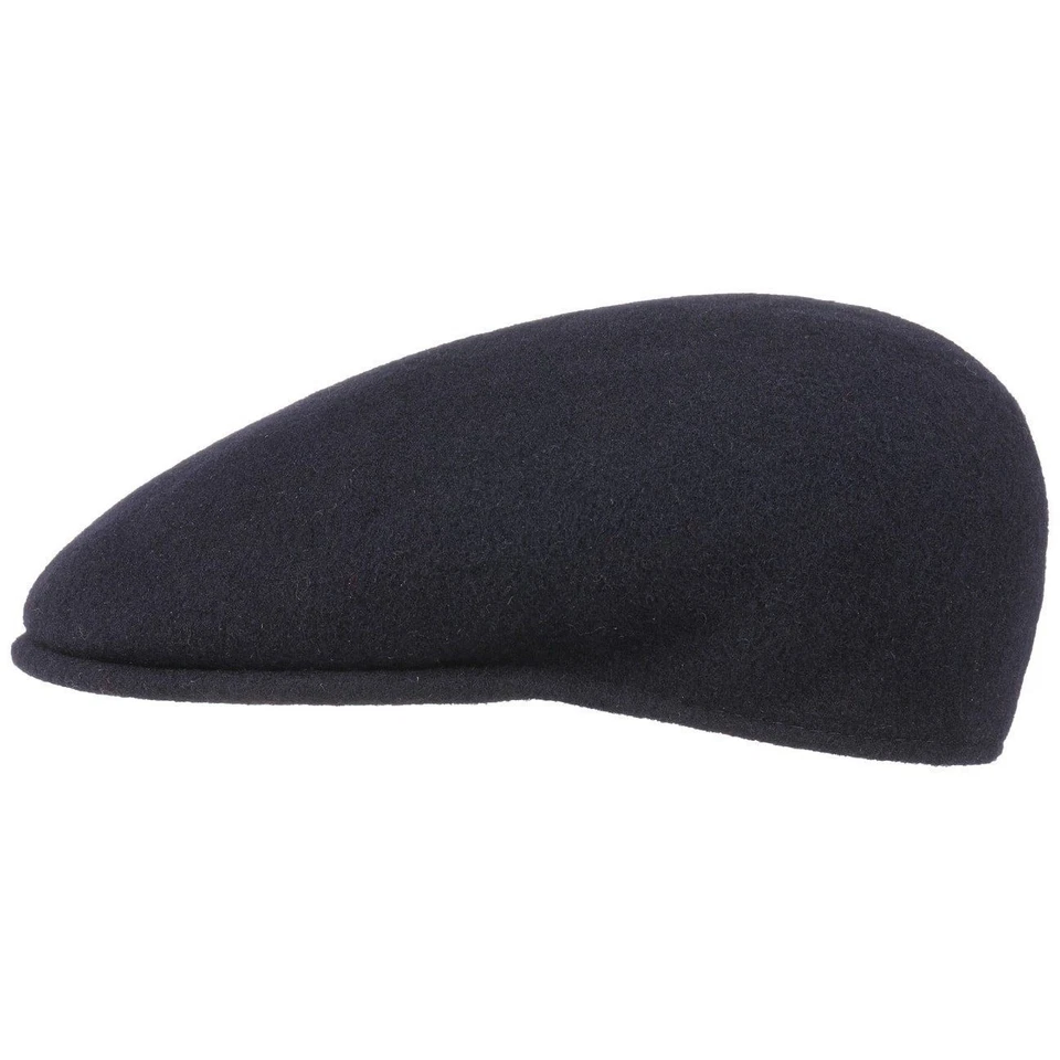 KANGOL ® ORIGINAL 504 CAP FLATCAP SCHIEBERMÜTZE MÜTZE KAPPE WOLLE DUNKELBLAU NEU - Bild 1 von 4