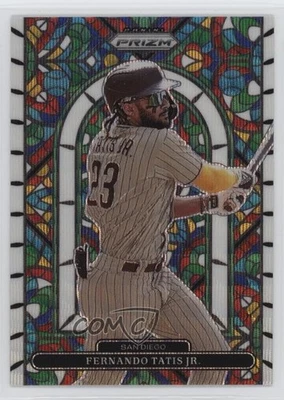 2022 Panini Prizm Stained Glass White Wave Prizm Fernando Tatis Jr #SG-1 - Image 1 of 2