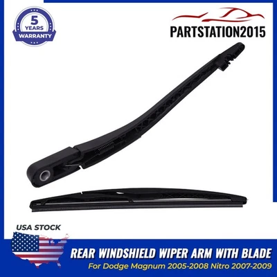 Brazo y hoja limpiaparabrisas trasero para Dodge Magnum 2005-2008 Nitro 2007-2009 Foto 1 de 4