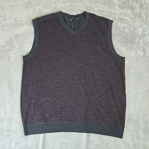 Cutter & Buck Sweater Vest Mens Large Merino Wool Pullover Knit Casual - Picture 1 of 5