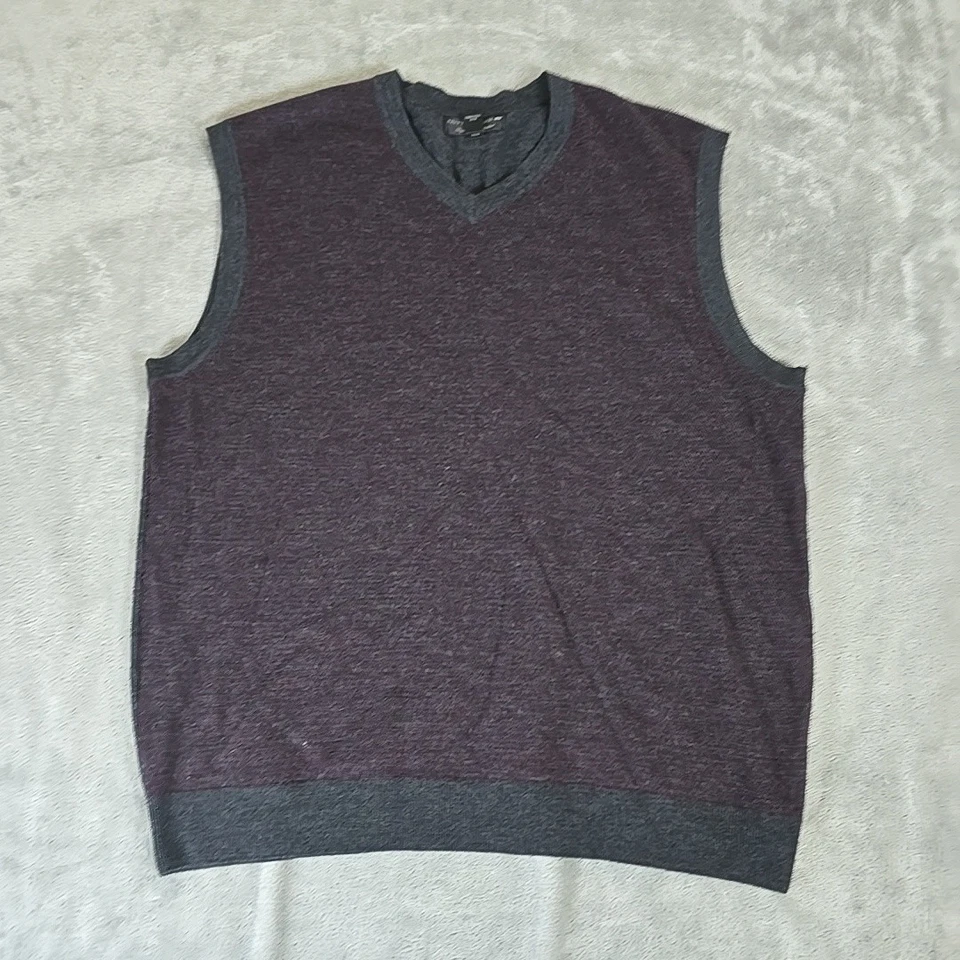 Cutter & Buck Sweater Vest Mens Large Merino Wool Pullover Knit Casual - Image 1 of 4