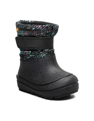 Bogs Outdoor Boots Boys Baby Snow Shell Pull On Solid Black 73402I - Image 1 of 4