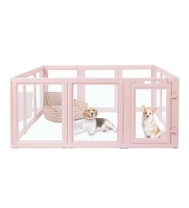 DIY Klar Acryl Hund Laufstall Haus, Schnelle Einfache Montage und Demontage, Stron... - Bild 1 von 14