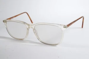 London Retro Eyeglasses Lucas Womens Clear/Brown Full Rim Plastic Glasses Frames - Picture 1 of 4