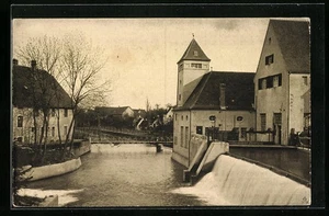 Heidenheim a. d. Brenz, Wasserkraftanlage, Gefälle 5,4 m, Ansichtskarte  - Picture 1 of 2