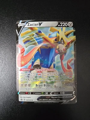 Pokemon Tcg Zacian V SWSH018 SWSH: Sword & Shield Promo Cards Holo NM - Image 1 of 2