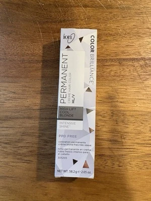 Color Brillo Crema Color de Cabello Permanente, Alta Elevación Rubio Frío, HL/V Foto 1 de 4