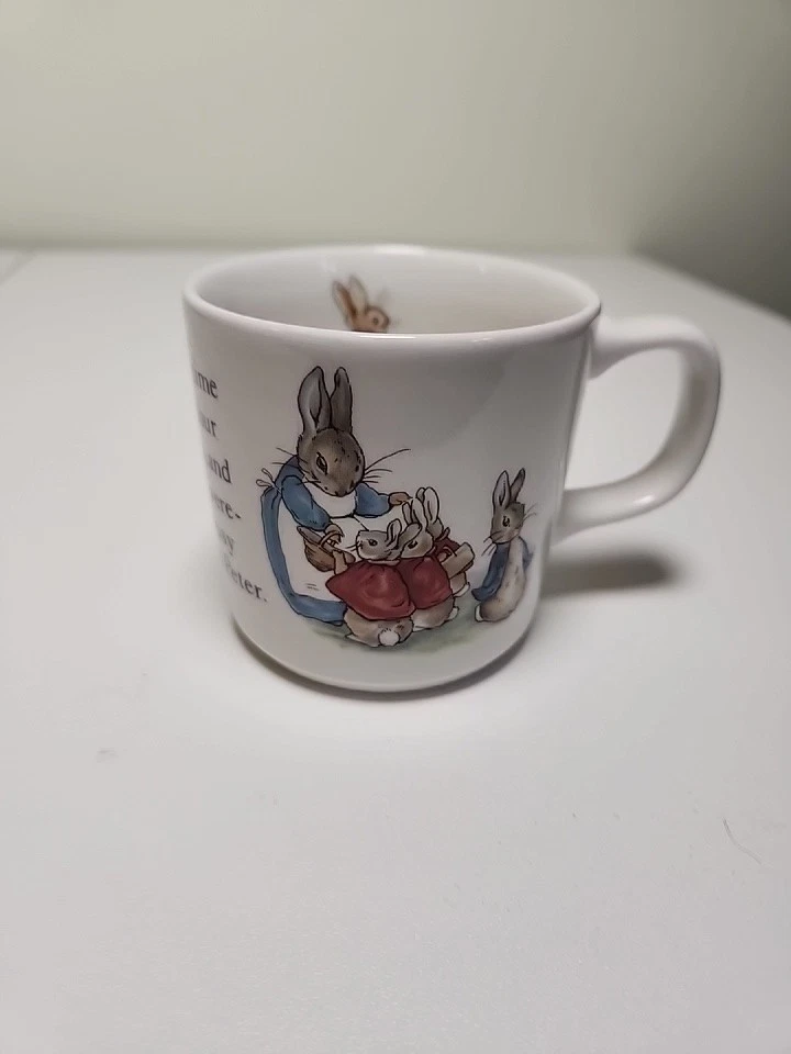 Vintage 1993 Wedgwood Peter Rabbit Tea Cup Mug Made in  England - Image 1 of 4