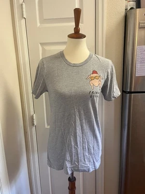 Женские серые графические T друзья подарки с индейкой размер женщин Med мужской маленький - Изображение 1 из 4