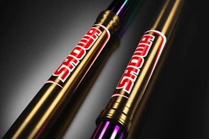 FORK DECALS CLEAR THROTTLE SYNDICATE - Picture 1 of 18