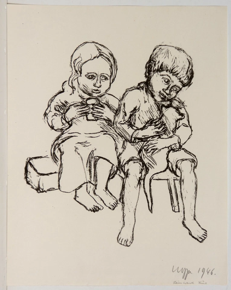 Ugge Bärtle / Lithographie von 1946 / ??  Exemplare/ handsigniert - Bild 1 von 1