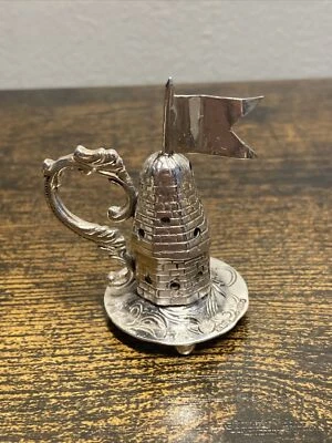 Antiguo molino de viento Boaz Moses Landeck plata esterlina 925 figura holandés inglés Foto 1 de 4