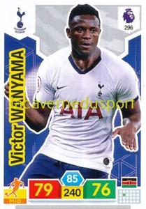 296 VICTOR WANYAMA # TOTTENHAM PANINI PREMIER LEAGUE 2019 2020 ADRENALYN - Picture 1 of 1