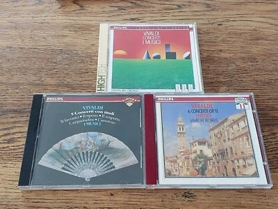 Vivaldi Concerti I Musici Philips Germany 3 CD Lot In VGC  - image 1 of 3