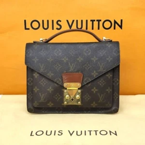 Authentic Louis Vuitton Monogram Monceau Hand Bag M51185 from Japan USED - Picture 1 of 9